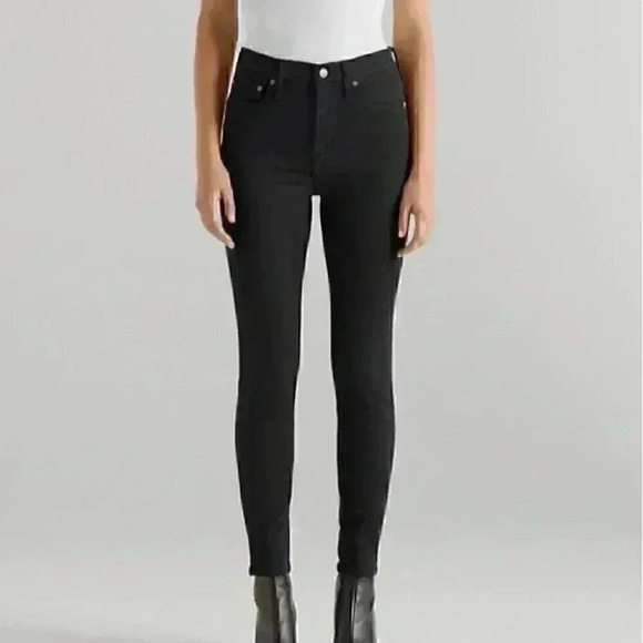 NWT Edwin Candice High Rise Skinny Jeans in Black - Picture 1 of 9
